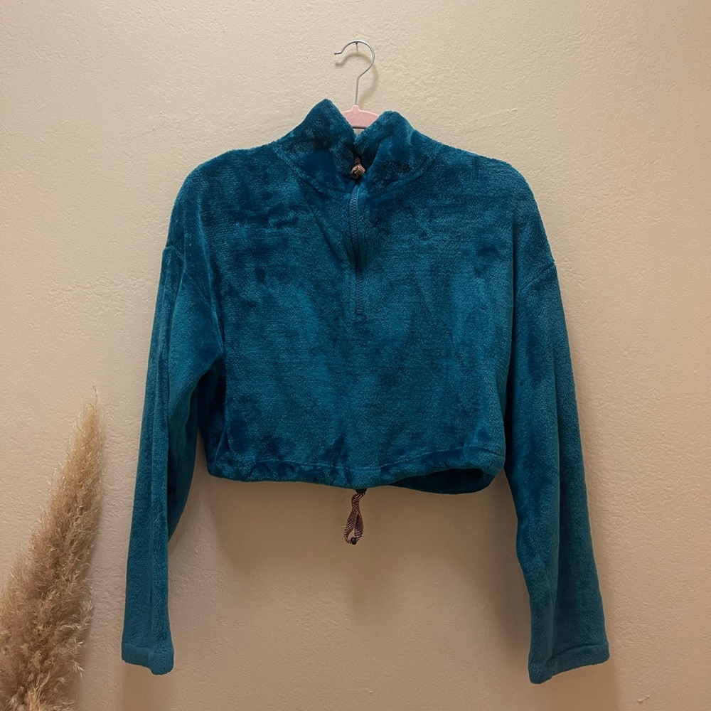 Suede/Velvet Sweater